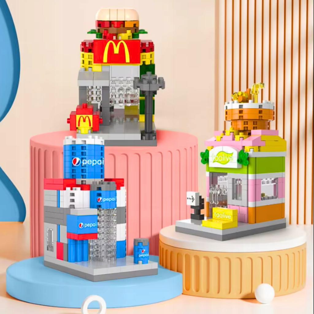 Construction Bricks Shop Coffee Shop Set 269 Pcs.