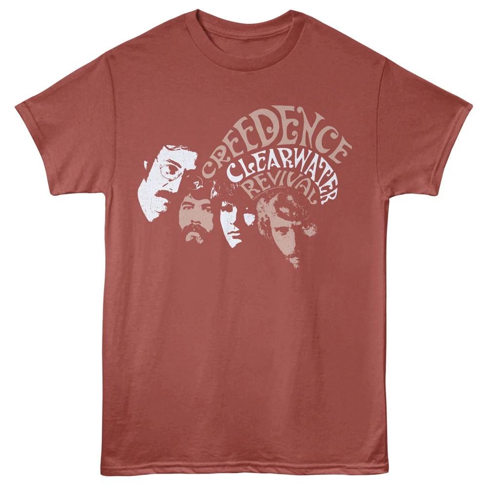 Creedence Clearwater Revival Band Member Faces Men s T shirt XL