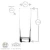 Verre Highball - LAV Ada - 315ml - Lot De 6 - Transparent - Design Moderne