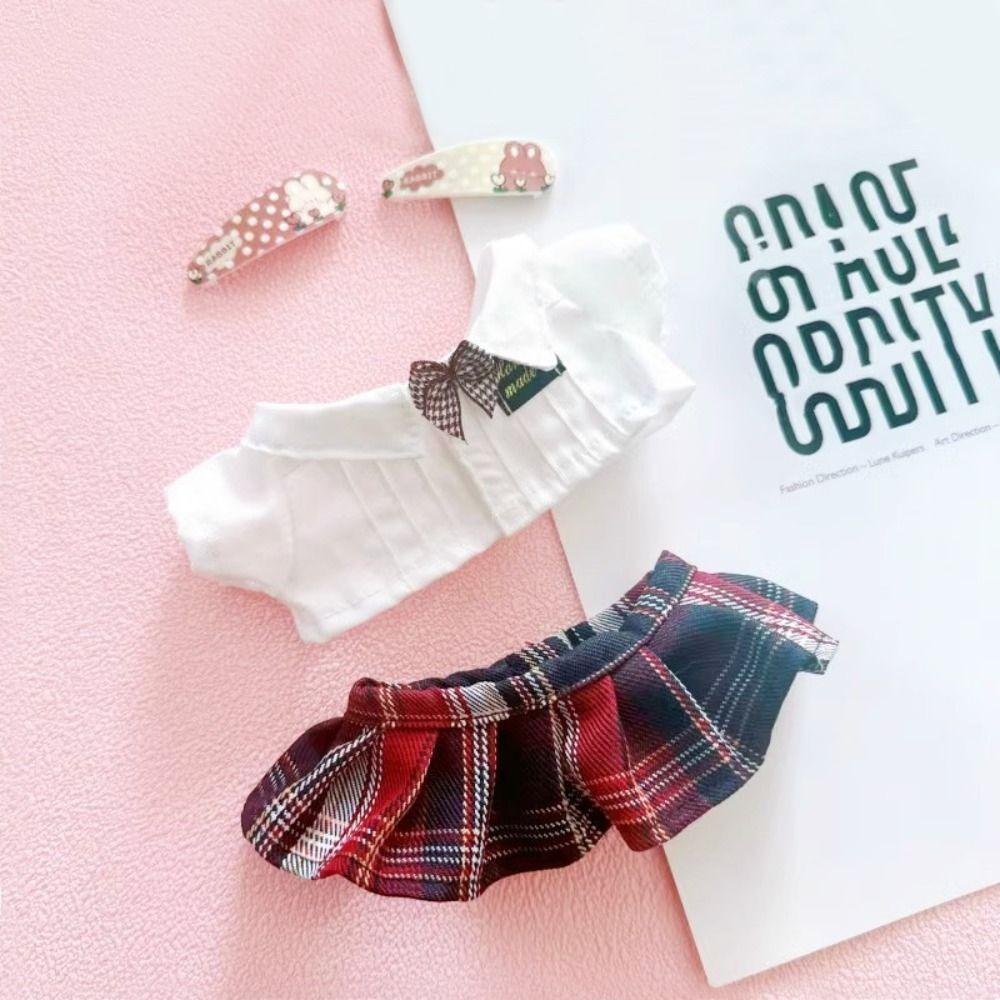 JK Uniform Preppy Cotton Doll‘s Clothes Plush Stuffed Cotton Doll Outfit Dress  Playing House