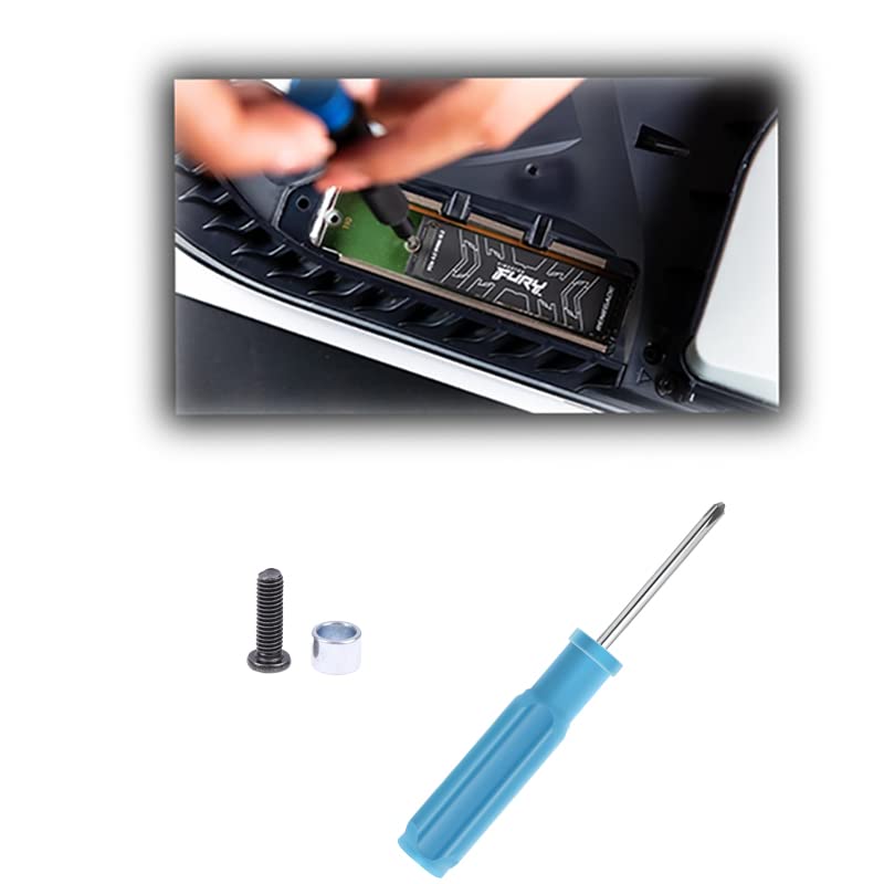 iJungYee M.2 screw kit, screw + spacer, NVMe screw m.2 SSD installation kit for PS5, driver included