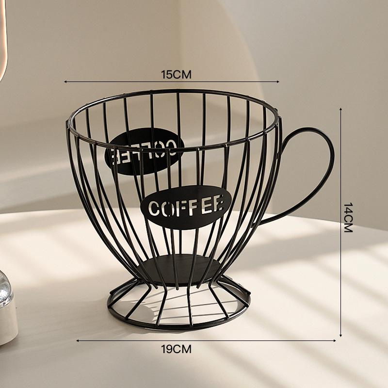 Nordic Light Luxury Snack and Coffee Capsule Organizer Display Rack