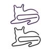 100Pcs Fancy Paperclips Animal Style Assorted Colors Covered Wire Cute Paper Clips for Home School Office