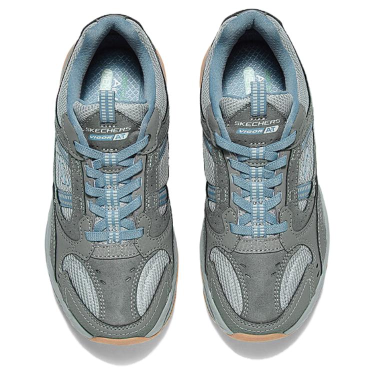 Skechers Outdoor Womens Soft Comfortable Low-Top Hiking Shoes Women Hiking Shoes Gray 180241-GYBL
