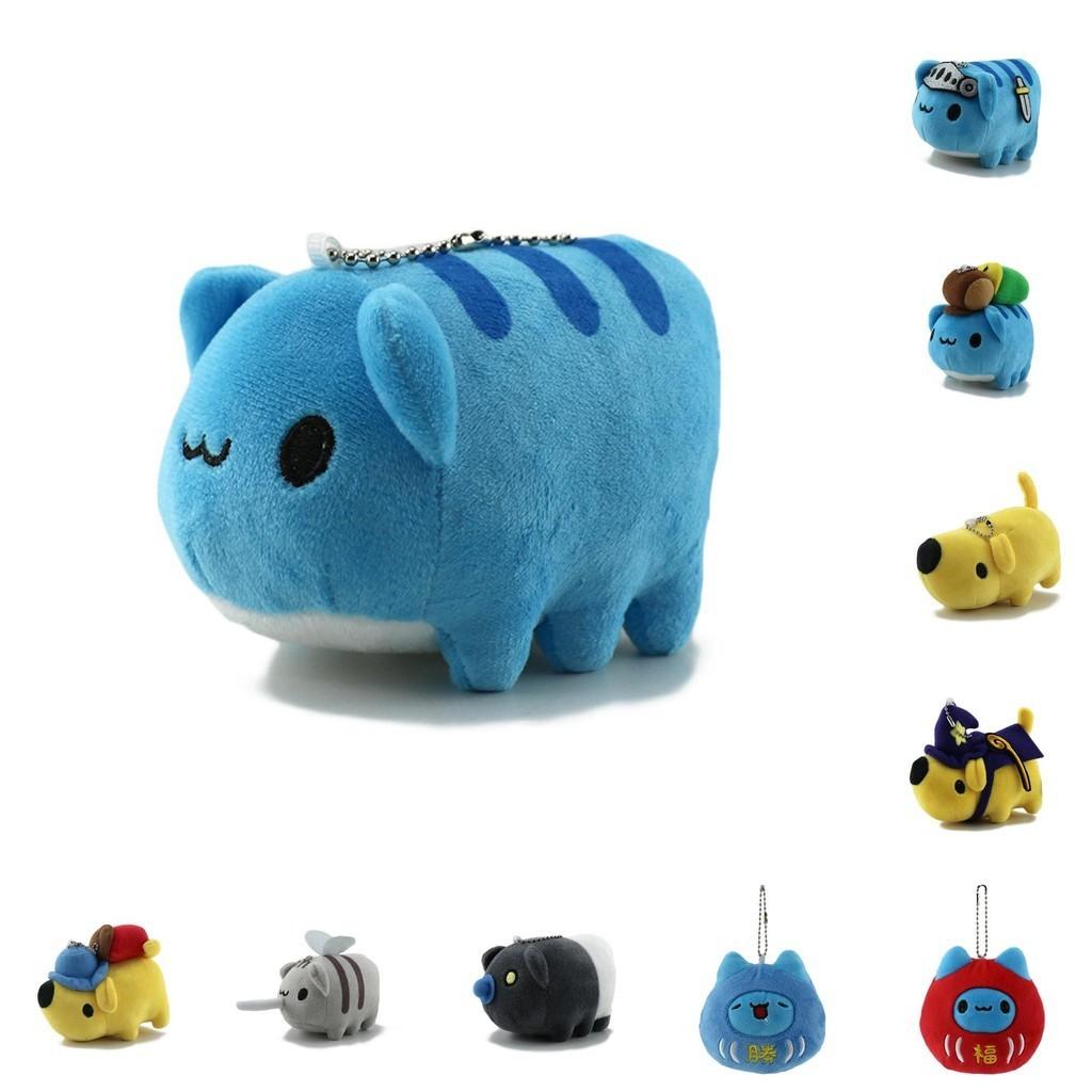 Adorable Cat Insect Plush Keychain Cute Cartoon Wobbly Doll Gift Bag Decoration