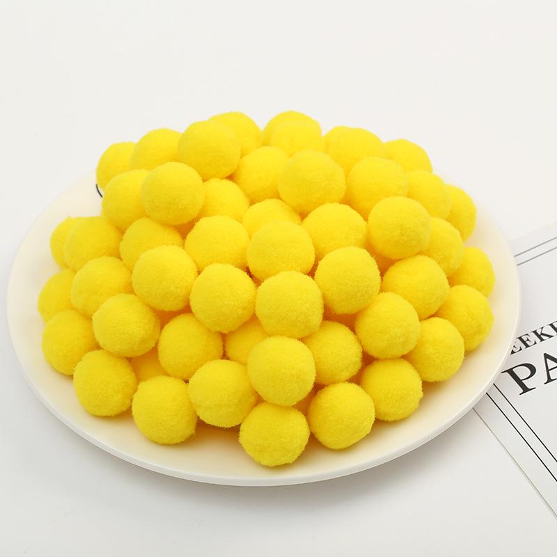 

1,5 см 60 шт. Высокоэластичные полиэстеровые помпоны для изготовления украшений и поделок своими руками