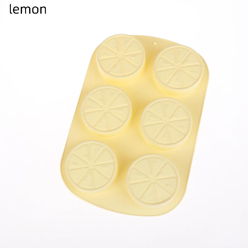 6 Cavity Fruit Shape Chocolate Candy Molds Watermelon Strawberry Lemon Pineapple Fruit Silicone Mold Tray