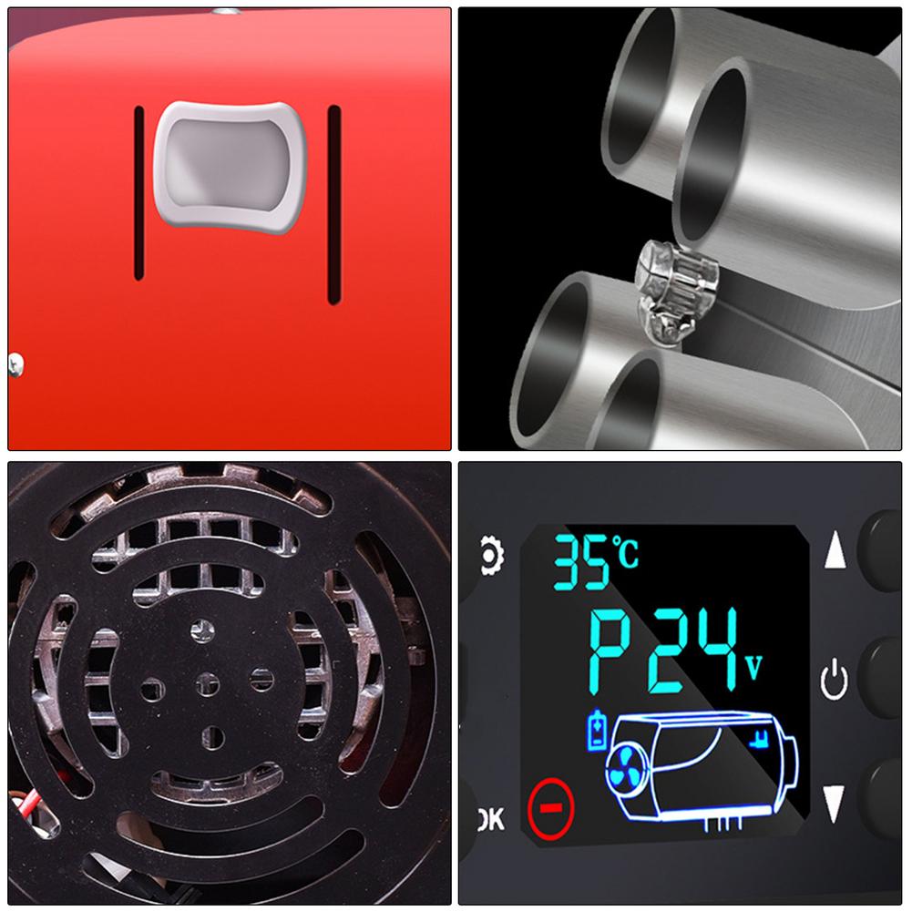12V 8KW All Heater Adjustable Integrated Air Parking Warmer For Trucks Motor-Homes Boats Bus+LCD Key Switch