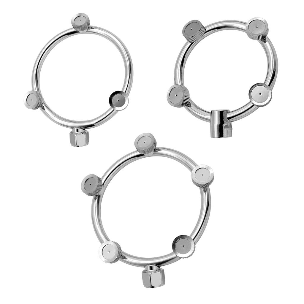 Garden Watering Sprayer Stainless Steel High Pressure Mist Sprinkler Head Garden Hose Nozzle Splitter Wide Angle