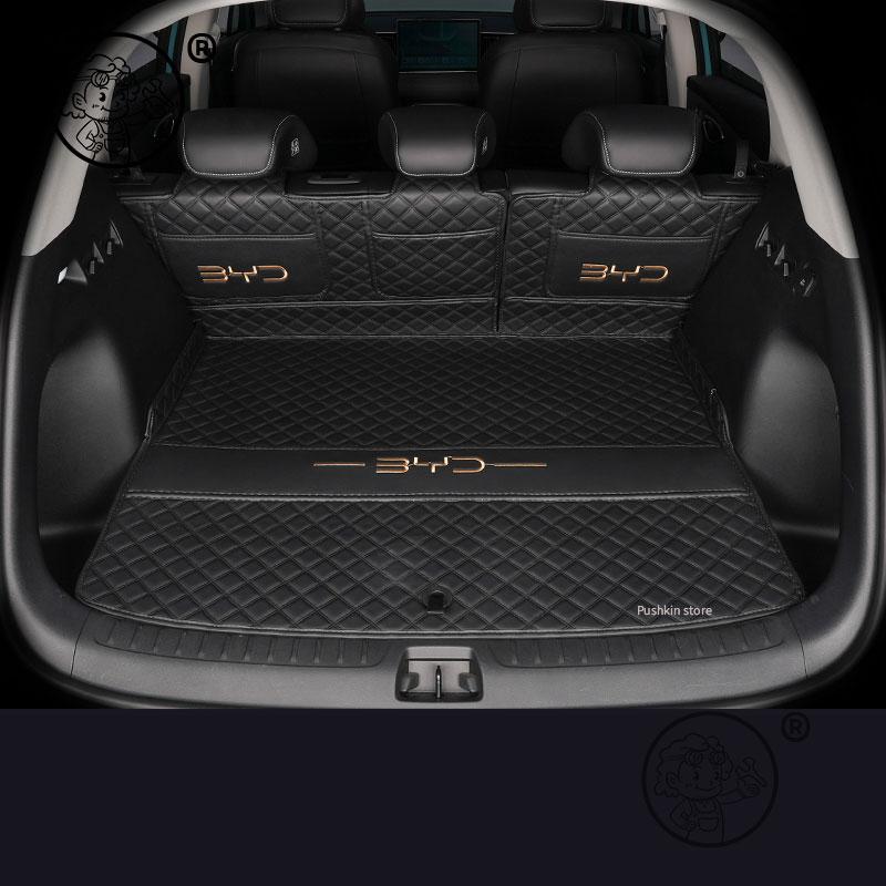 For BYD Sealion 06 EV/DMI 2025 2026 Car Boot Mat Rear Trunk Liner Cargo Leather Floor Carpet Tray Protector Accessories Mats