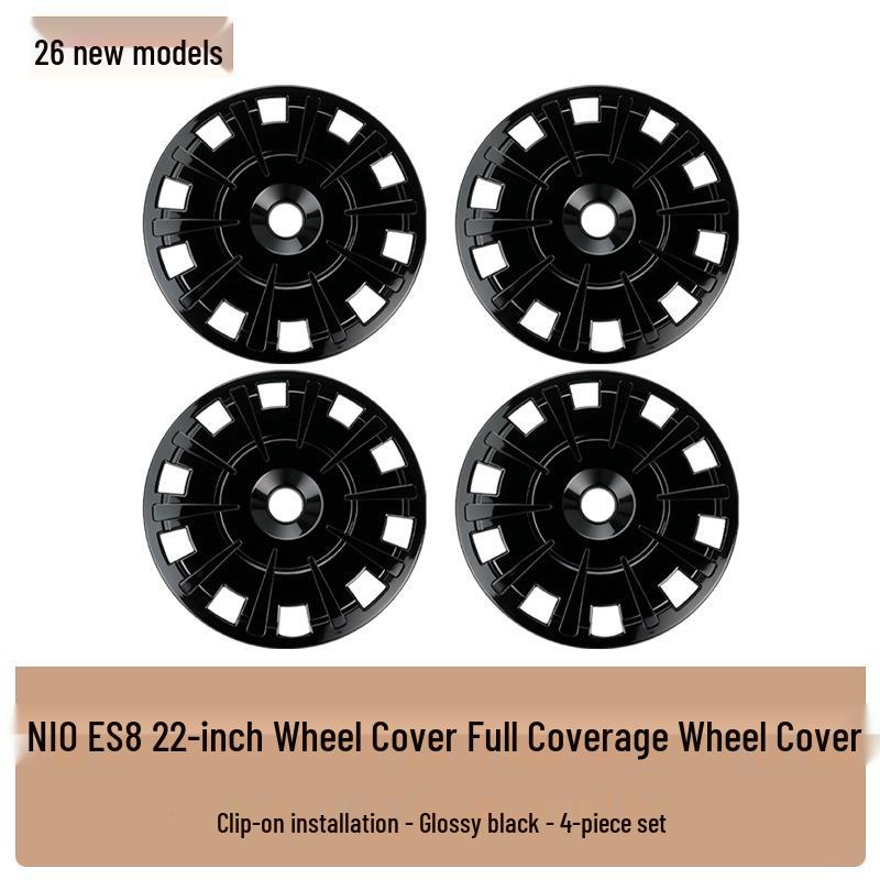 

Nio ES8 Hub Caps: Full-Coverage, Anti-Scratch, Blackened Wheel Protective Covers, Compatible with 26 Models