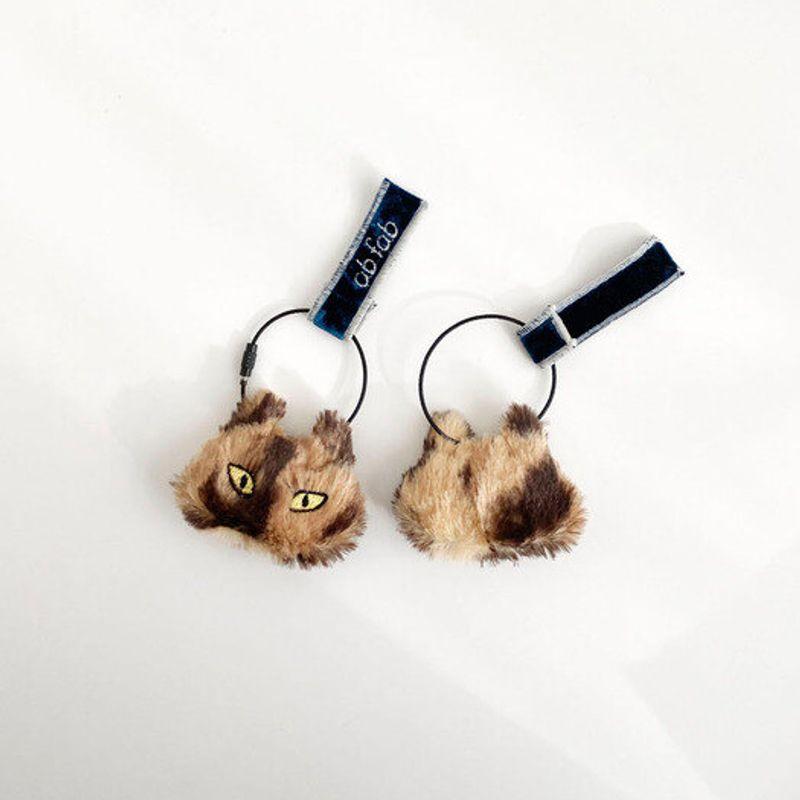 

ab fab Myam Mi Keychain: Myam Mi (Brown mix) Brown