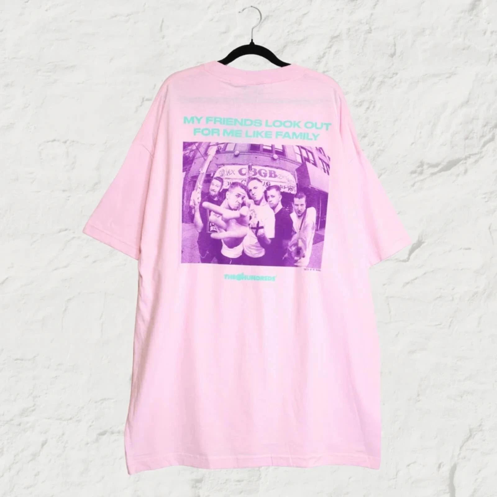 The Hundreds X H2O Collab Graphic T-Shirt – Pink – Streetwear Tee – Size XXL 4XL