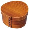 Nagao Magewappa Rice Lunch FH15SU Ball-Shaped Single-Tier Box, Small, Lacquer,