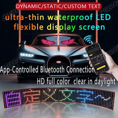 APP Truck Car Devil Eye LED Pixel Panel Light 2M LargeRemote Music Control Custom Text Lighting Scrolling For Board Windshield