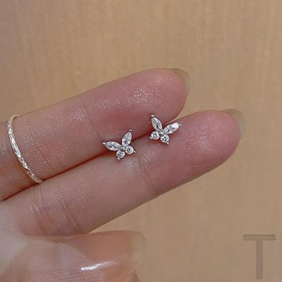 Stud Earrings for Women, Ear Holes, Butterfly Earrings, Niche Design Sense, No Need To Pick Temperament Earrings When Sleeping