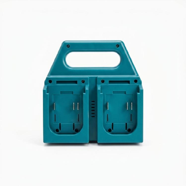 4 Bay Rapid Charging Station For 18V 21V BL1830,BL1415,BL1815,BL1850 Battery Storage RackWith Portable Handle And Safety Features
