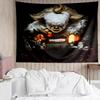 1PC Scary Clown Horror K-pop music group Tapestry Accessories for Bedroom,Livingroom, dormitory Room Wall Decor Fan Birthday Gifts