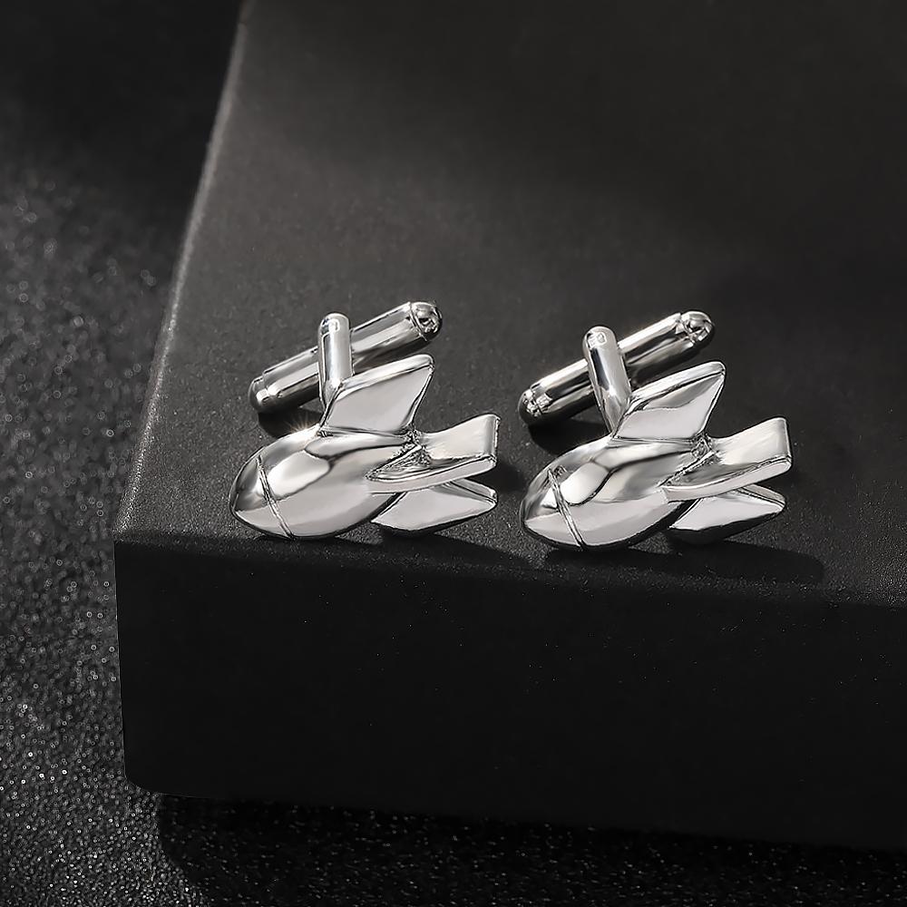4 Styles Space Shuttle Cufflinks Personality Shuttlecraft Plane Gemelos Suit Shirt Accessories For Men Gift