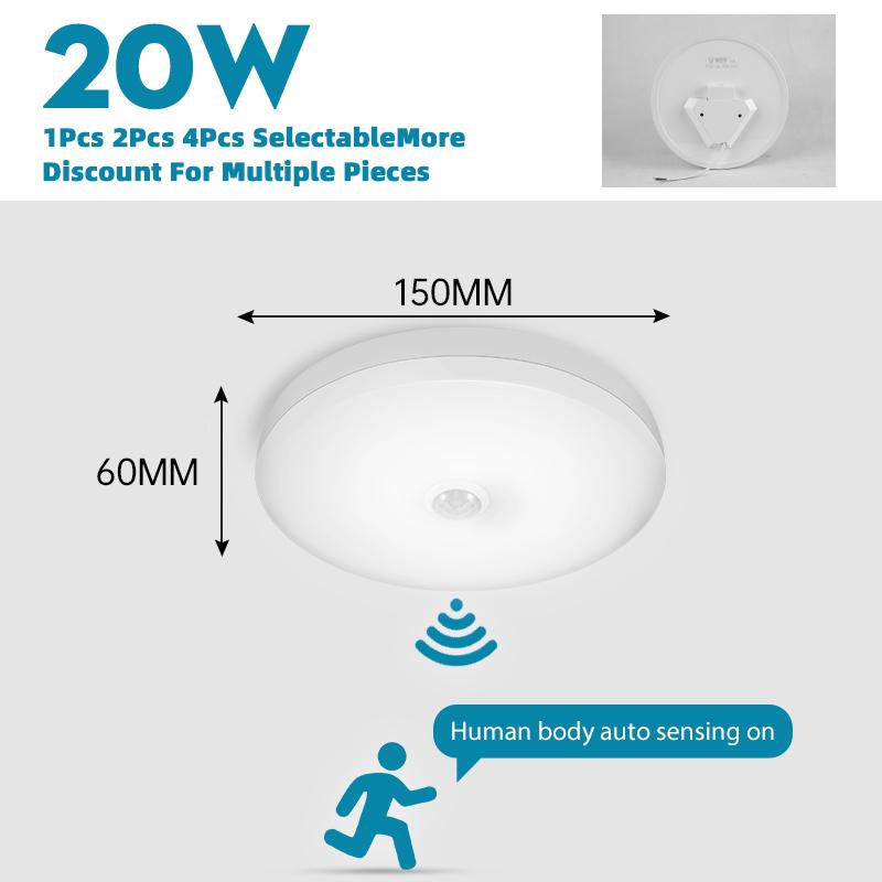 Intelligente Sensor LED Deckenleuchte Modernes Haus Innenbereich Flur LED Hängeleuchte Induktionsbeleuchtung Wohnzimmer Leuchte Lampen