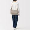 MUJI Dark EFD40A6S Water-Repellent 2-Way One-Shoulder Bag, Unisex, Beige,