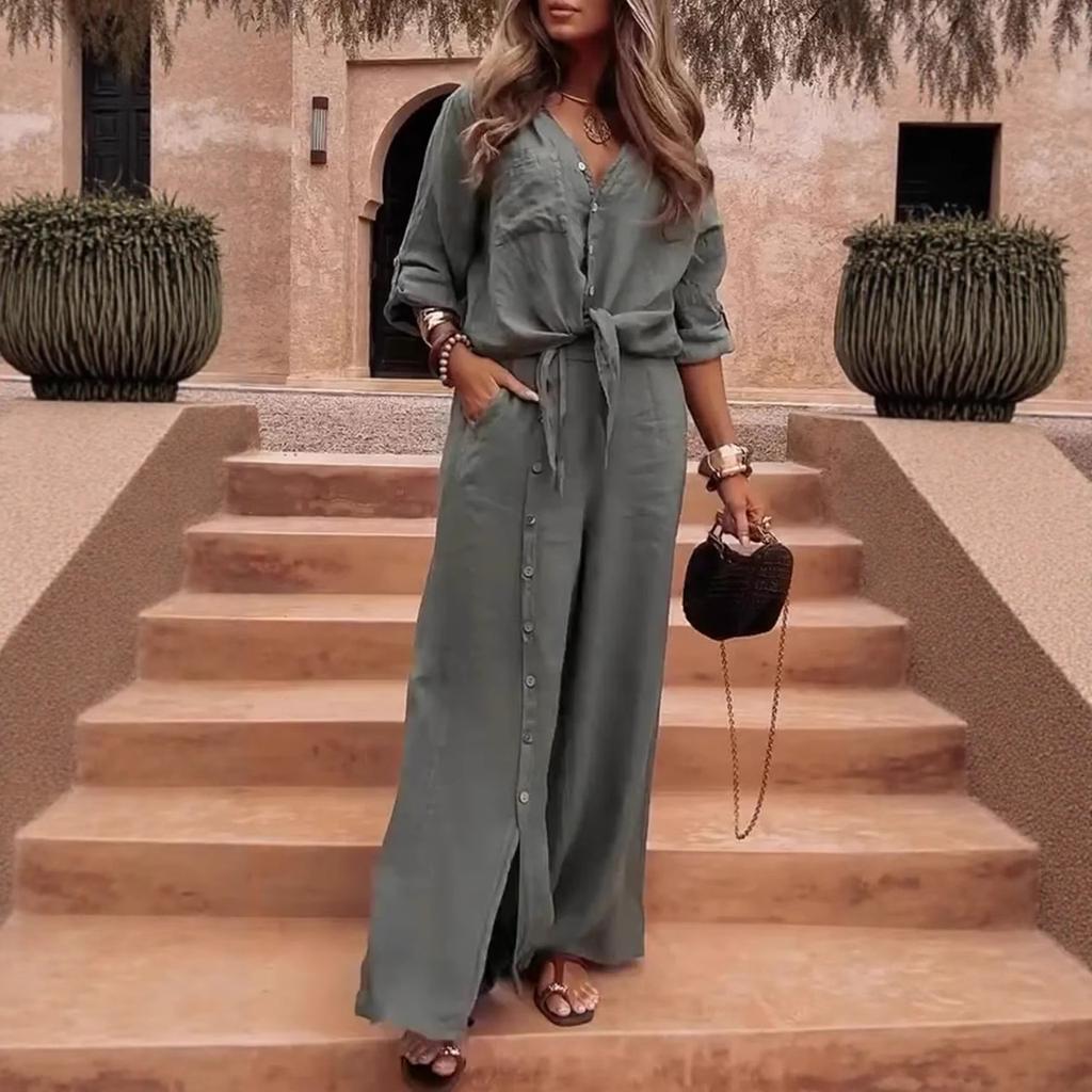 Fashionable Casual Loose Long-sleeved Plus-size Suit for Women