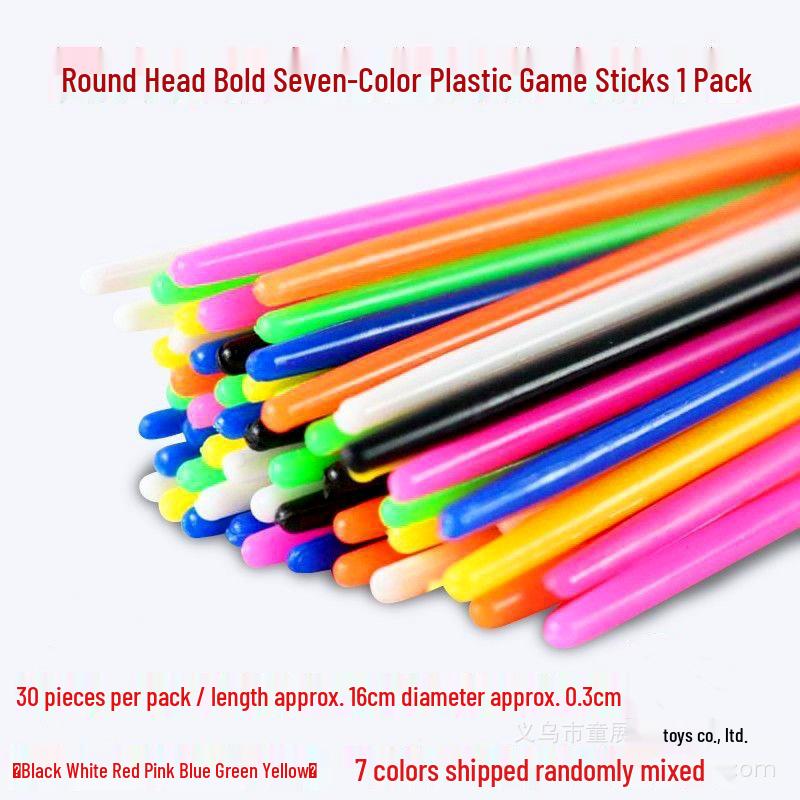 Plastic Counting Sticks Game: Educational & Nostalgic Tabletop Toy for Kids