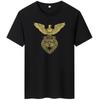 Golden Eagle Lion Men's Casual Short-sleeved T-shirt Round Neck Cotton Tee Large Size