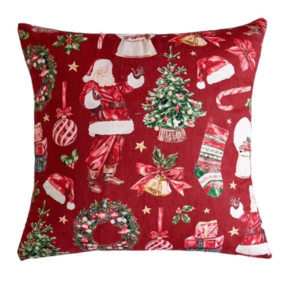 1Pc Christmas Cushion Cover For Living Room Bedroom Christmas Tree Gift Box Printed Pillowcase Festival Decor 45X45Cm