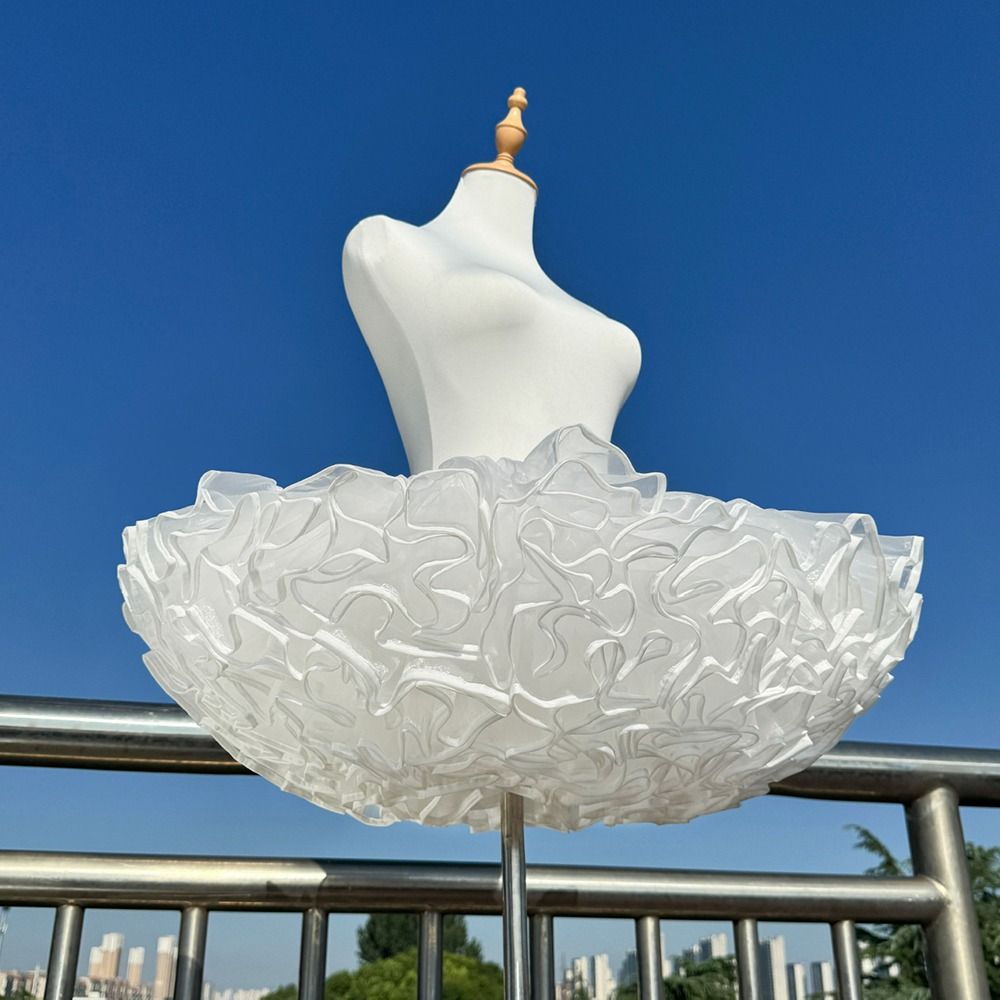 Jupon sans cerceau Crinoline Robe de bal blanche Jupes jupon Jupon de mode Robe de mariée