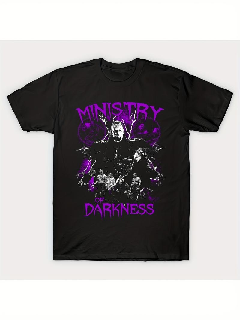 Unisexs Dark Night Gothic Heavy Metal Tshirt pure cotton loose fit with iconic logo print purple black color casual Tshirt S
