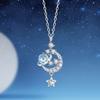 925 Sterling Silver Zircon Pendant Necklace Necklace Women Fashion Jewelry