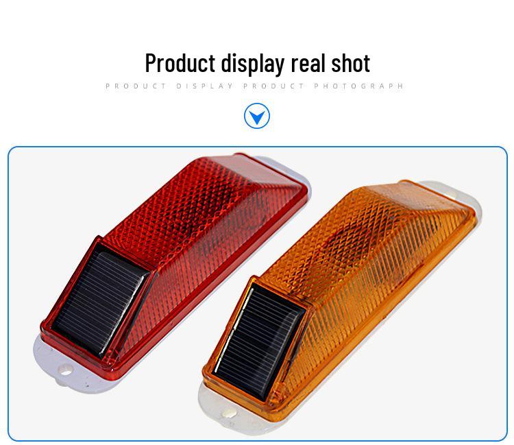 LED Solar Road Warning Strobe Light for Nighttime Construction and Barriers