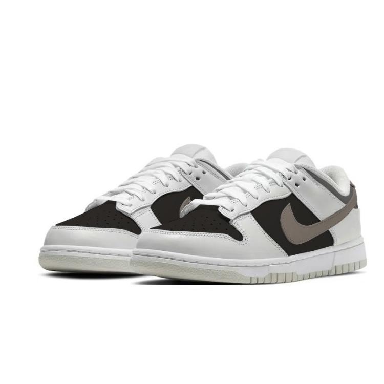 Nike Dunk Cow Leather Slip Resistant, Abrasion Resistant, Lightweight Low top Skateboard Shoes Men's Black Gray DD1391-103(Team641-)