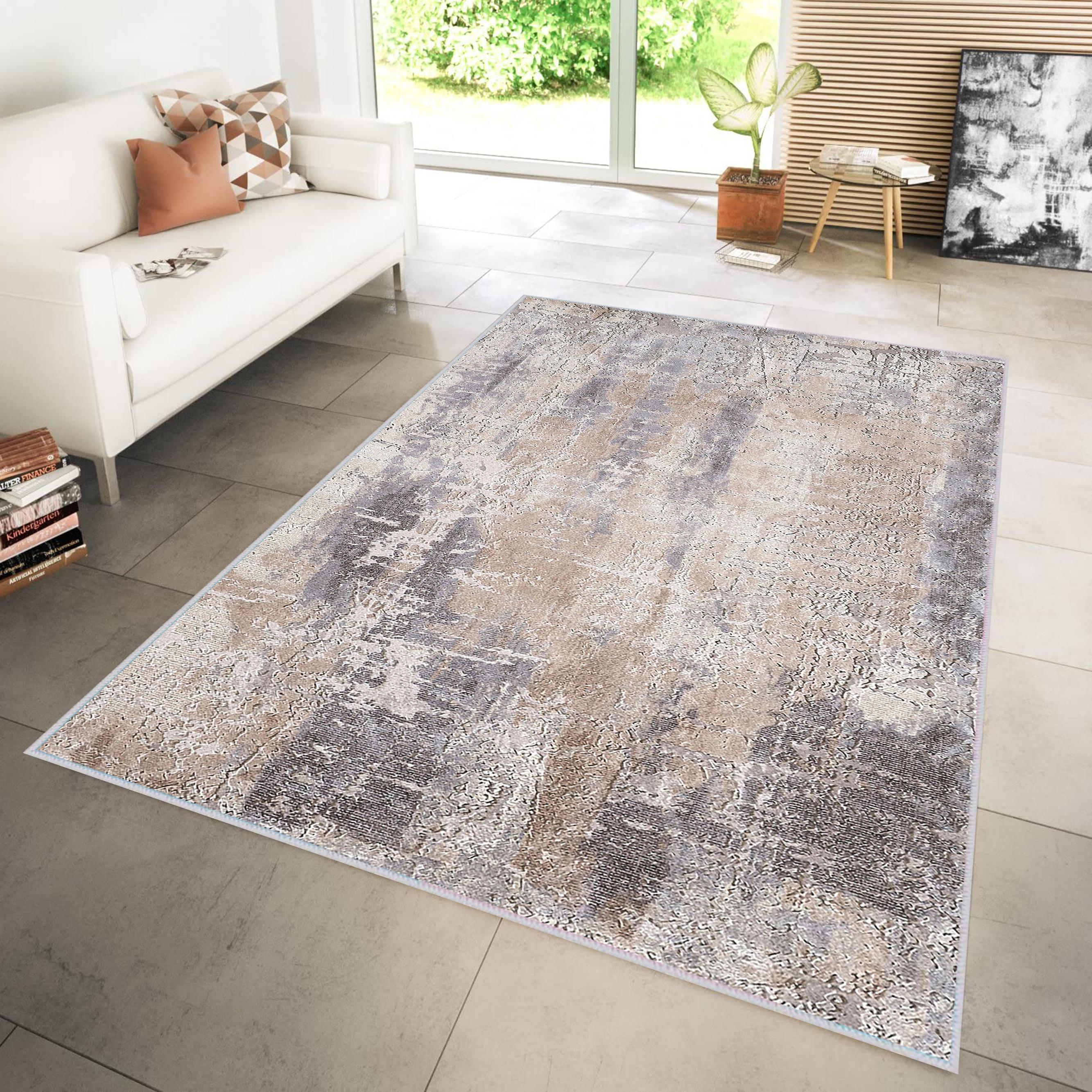 

Rovigo Home Моющийся ковер с принтом RVGHOME1116 50x80 бежевый
