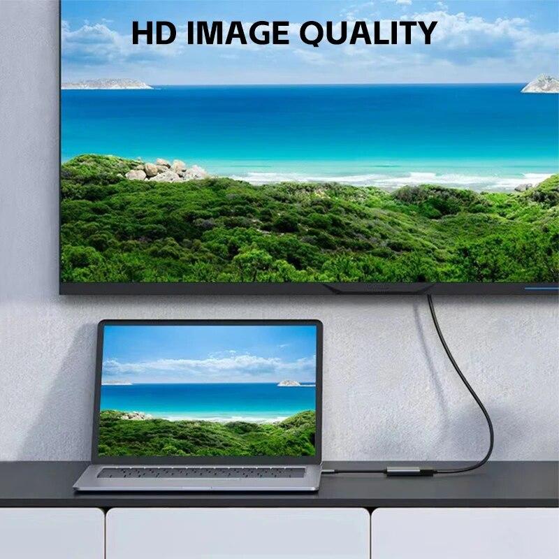 4K Adapter USB 3.1 Male to HDMI Female Converter Cable Type C to HDTV Converter for Laptop Tablet MacBook pro Air Chromebook