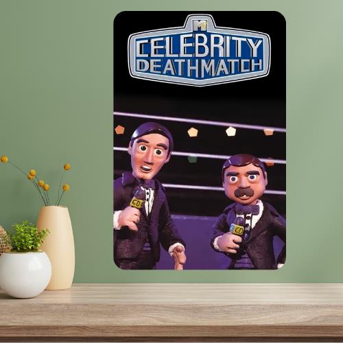 Celebrity Deathmatch Классическое телешоу Металлическая плакат-вывеска 20x30cm（7.8x11.8inch）