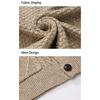 Men's Solid-Color Slim-Fit Thickened Cable-Knit New Cardigan Coat