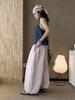 Xu Man Spring/Summer Fashionable INS Style Women's Balloon Cuff Joggers with Buttoned Ankles