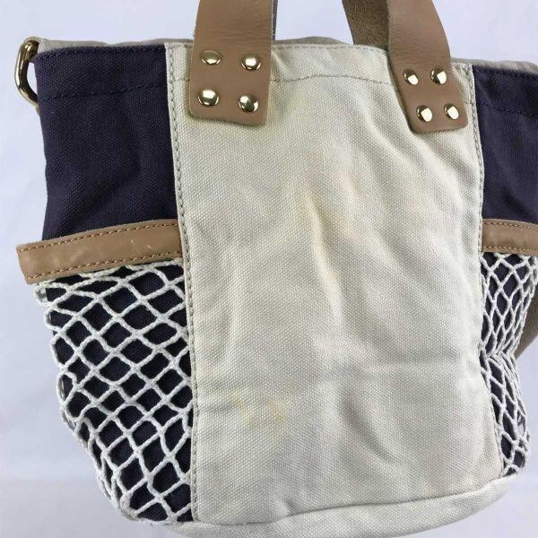 UGG Australia 2way Handbag Tote Brown Navy Off-White(USED)
