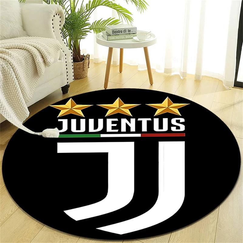 1pc Football Team (12) Design Printed Area Round Carpet for Bedroom Living Room Home Decor Rugs Mat Non Slip Mat Rug for Bedside