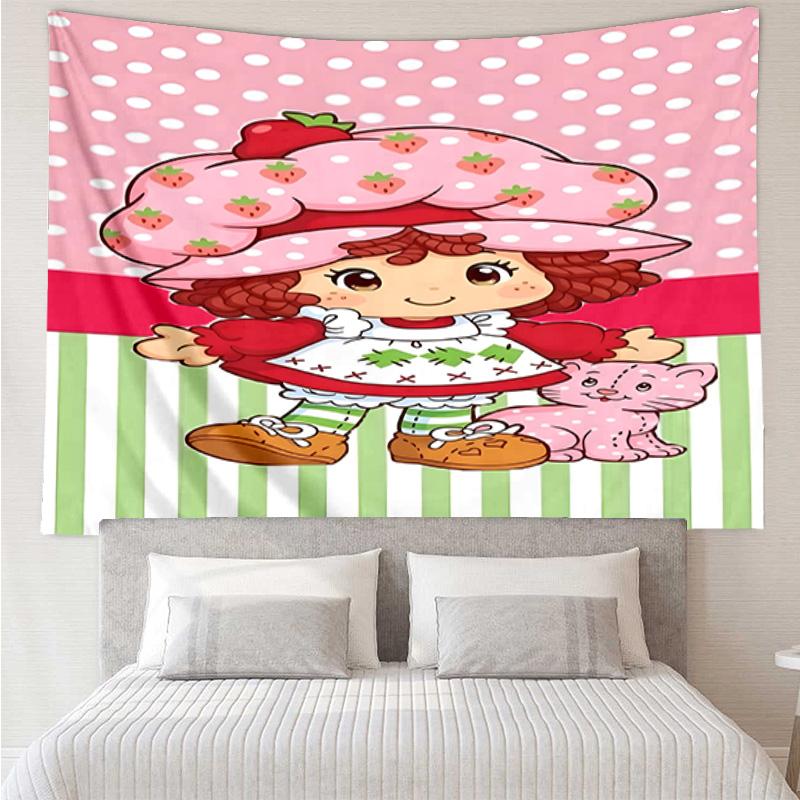 Straw-berry Quick-Dry Tapestry Hanging for Bedroom,Livingroom, Playroom,Decor Art Room Wall Tapestry Holiday and Birthday Gifts