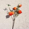 Realistic Artificial Pomegranate Branches 5-Fruit Fake Plants  Wedding Party Decor