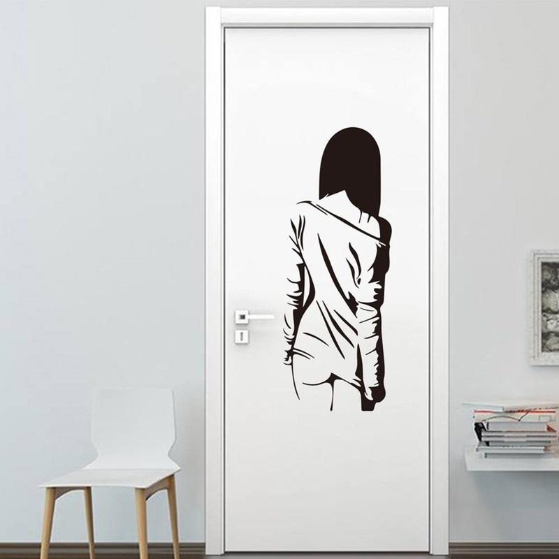 Autocolant de perete creativ sexy fată living dormitor decor de fundal Mural Art tapet decor acasă autocolante individualitate
