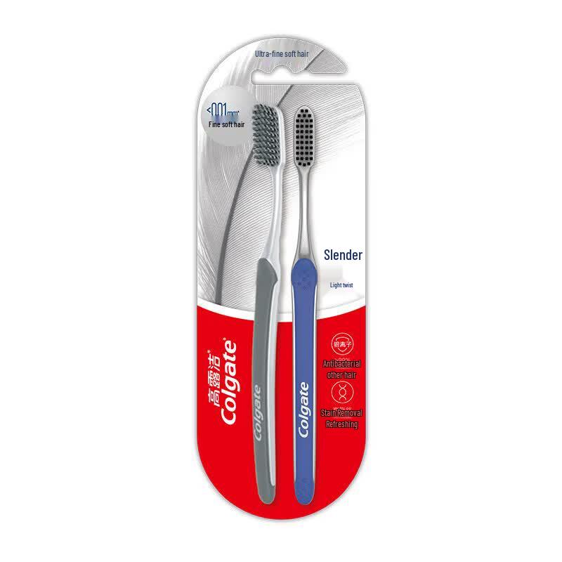 Colgate Slim Soft Charcoal Spiral Toothbrush