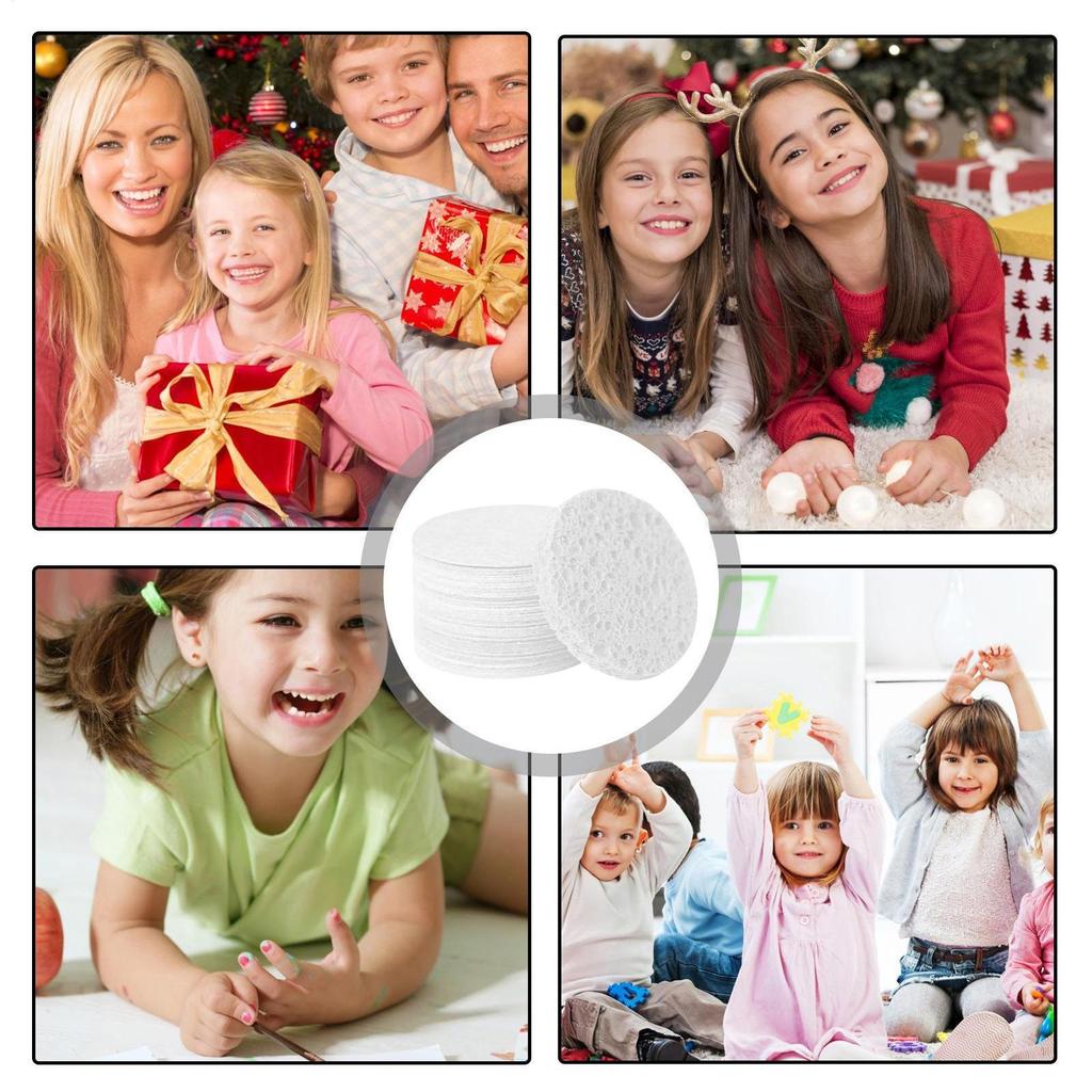 10pcs 6.5cm round Foam Texture Painting Paper for Kids DIY Drawing Art Educational Craft Sponge Canvas Board Handicraft Toy