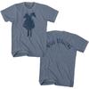Bill and Ted Face The Music Two Headed Horseman Indigo Heather Adult T-Shirt