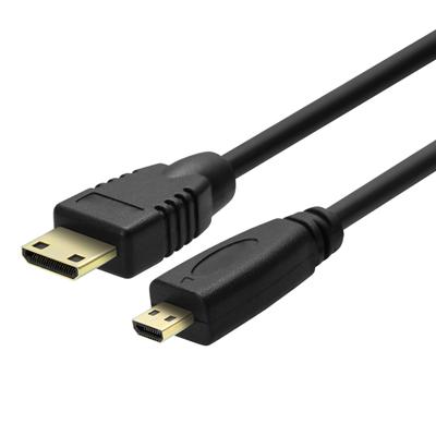 0,3 m/1 m/1,8 m Hohe Klarheit zu Micro HDMI-kompatibel 1080P Mini Stecker Konverterkabel