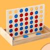 Vier Gewinnt Brettspiel Puzzle Frühe Bildung Interaktiv Holz Vier in einer Reihe Brettspiel für Kinder