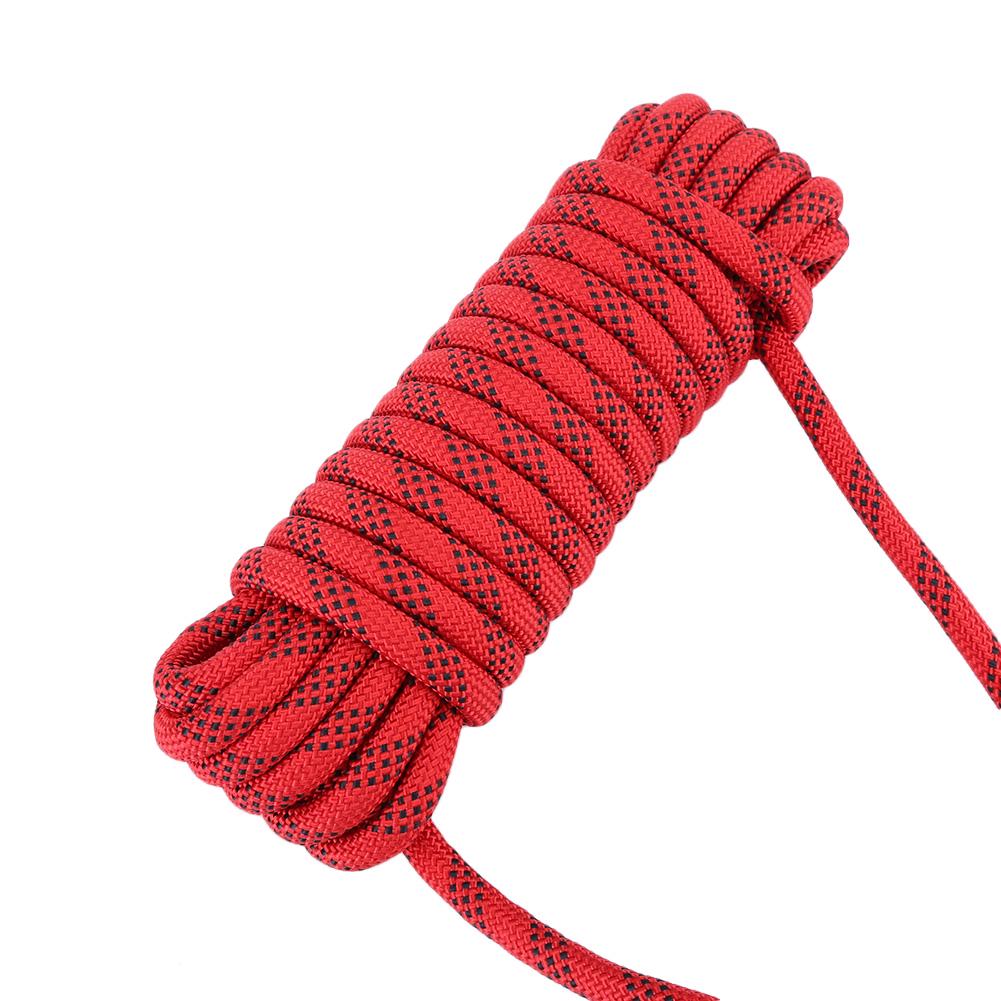 12mm Pevný Padákový Lano Paracord Lanyard (Červená 20m) red